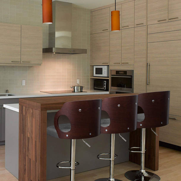 Wade Logan® Albinus Swivel Adjustable Height Stool & Reviews Wayfair